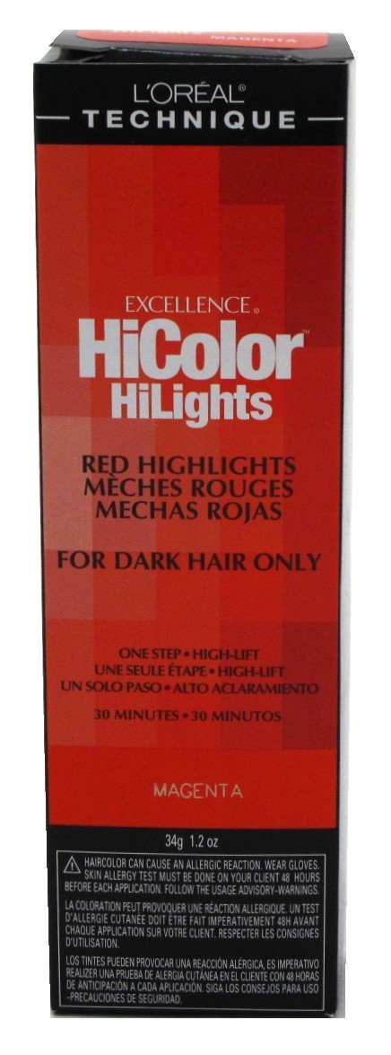 Loreal Excel Hicolor Hilights Magenta 1.2oz by L'Oreal Paris 6er-Packung, 6er-Packung