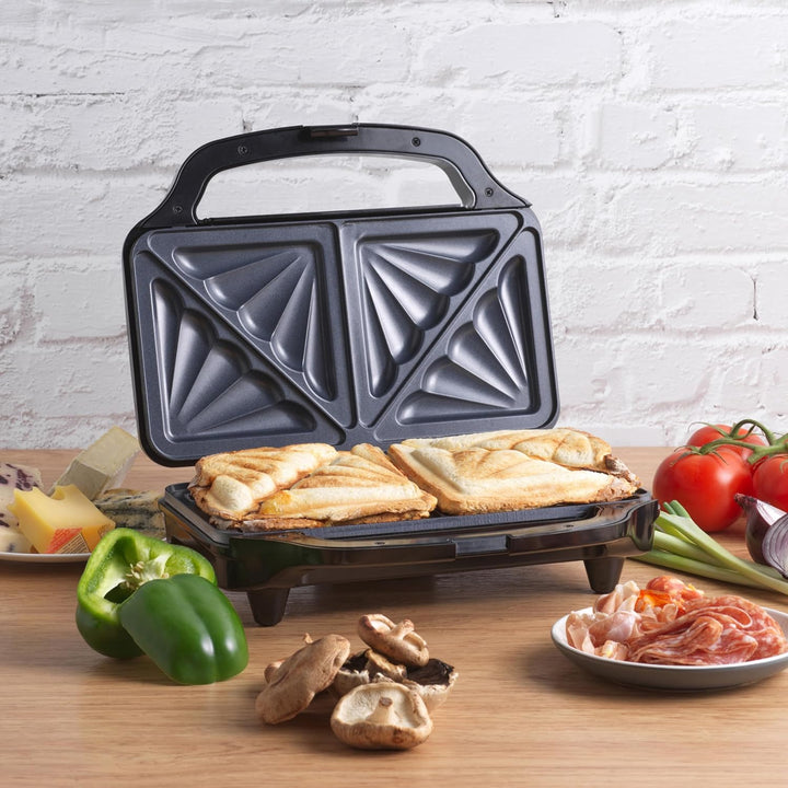 Petra PT2017TVDE XL-Sandwichtoaster - BPA-frei, tiefe, leicht zu reinigende antihaftbeschichtete Dop