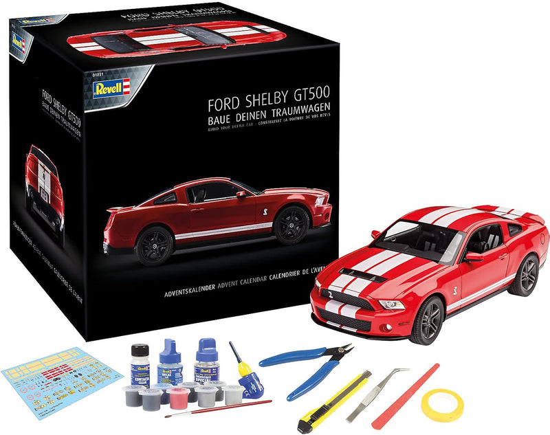 Revell Adventskalender Ford Shelby GT 01031 I Adventkalender zum Basteln I Adventskalender für Jung