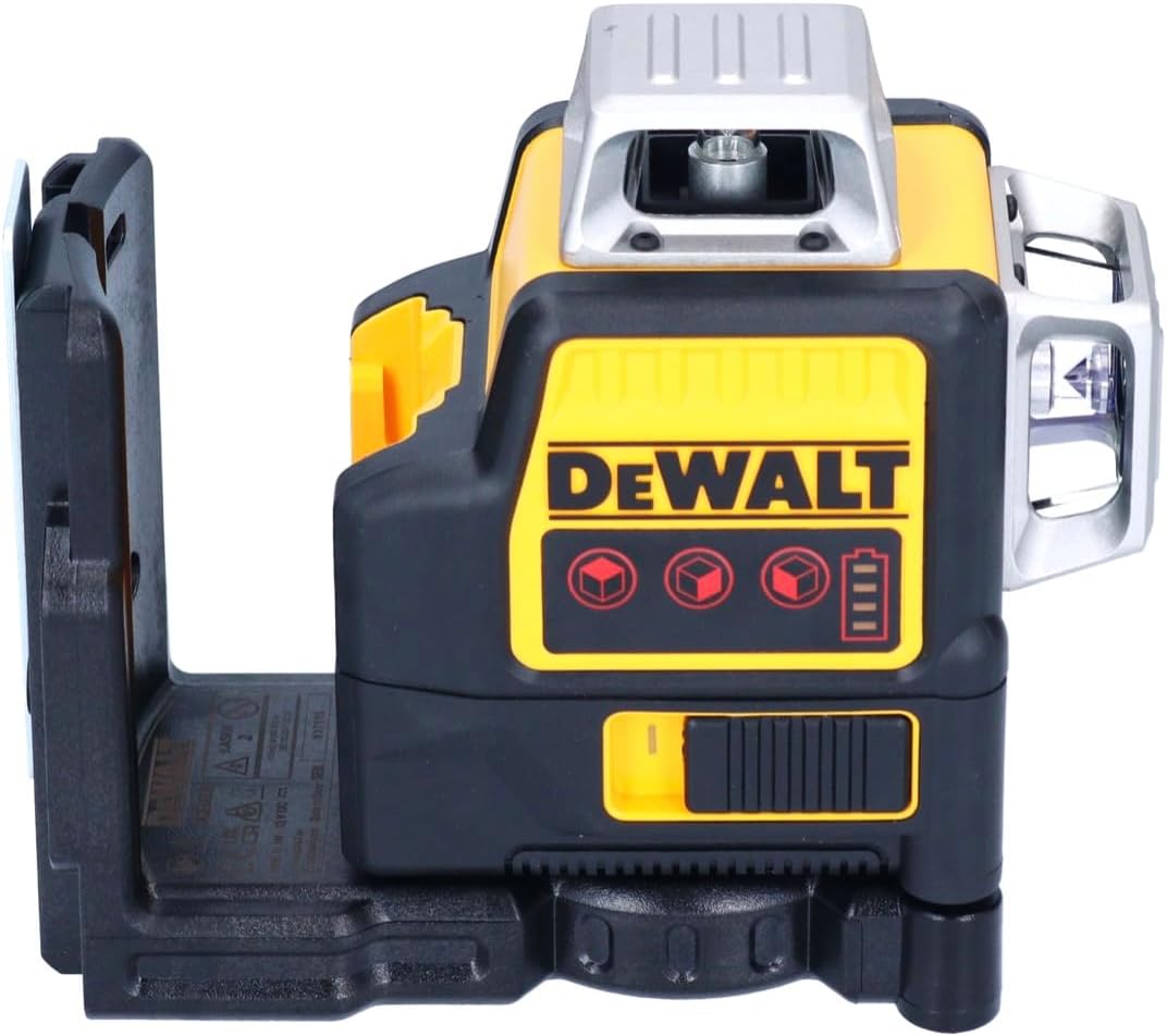 DEWALT DCE089D1R-QW Multilinienlaser 3x360°, rot, 10,8V/2Ah, 10.8 V, schwarz/gelb