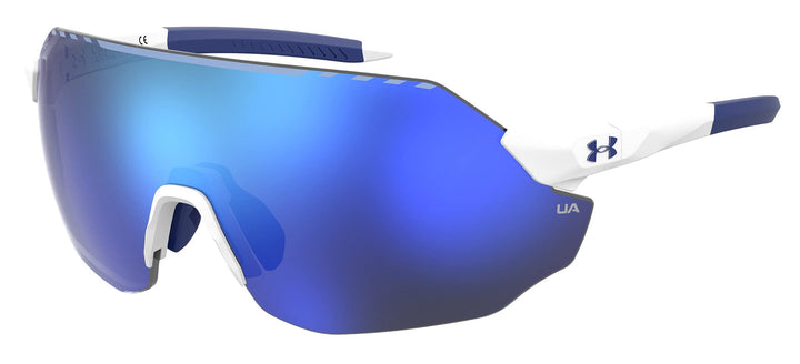 Under Armour Unisex Ua Halftime Sunglasses, Blanco Mate/Azul Real, 99