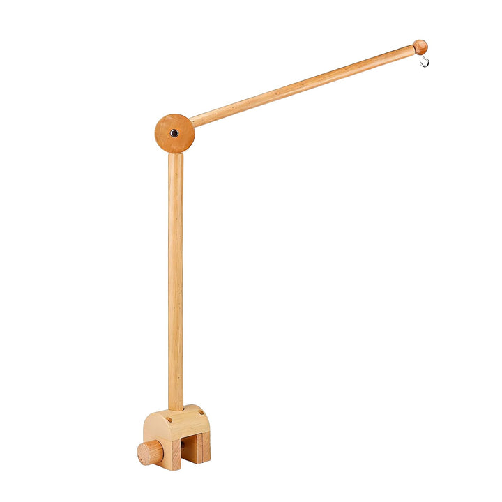 Mobile Halterung Holz für Babybett, und Wickeltisch, 360° Drehbar, Verstellbarer Abnehmbarer Ständer