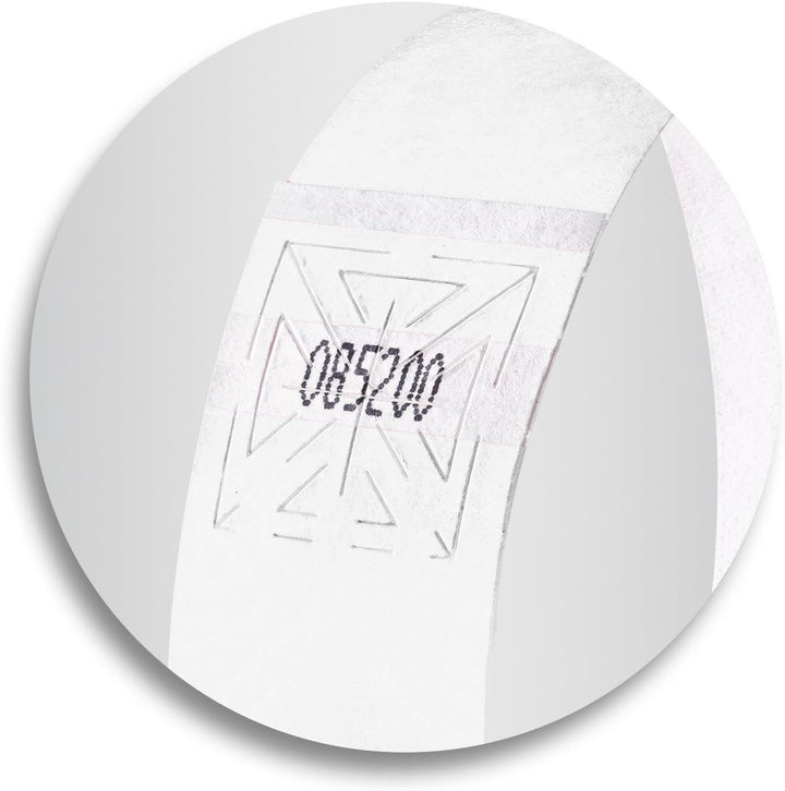SIGEL EB216 Einlassbänder Super Soft, 120 Stück, weiss, Festival Armbänder 120 Stück weiss, 120 Stüc