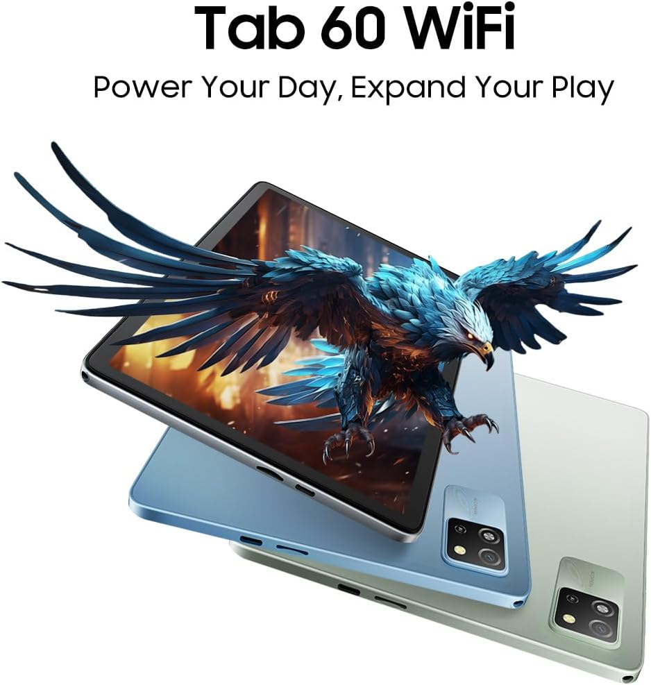 Blackview Tab 60 WiFi Tablet Android 14, 12GB+128GB(TF 2TB) Tablets Octa-Core WiFi 6, Tablet 10 Zoll