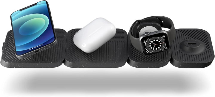 ZENS Modular Series - 15W Single Wireless Charger Basisstation (Apple &amp; Samsung Fast Charging, Qi-Ze