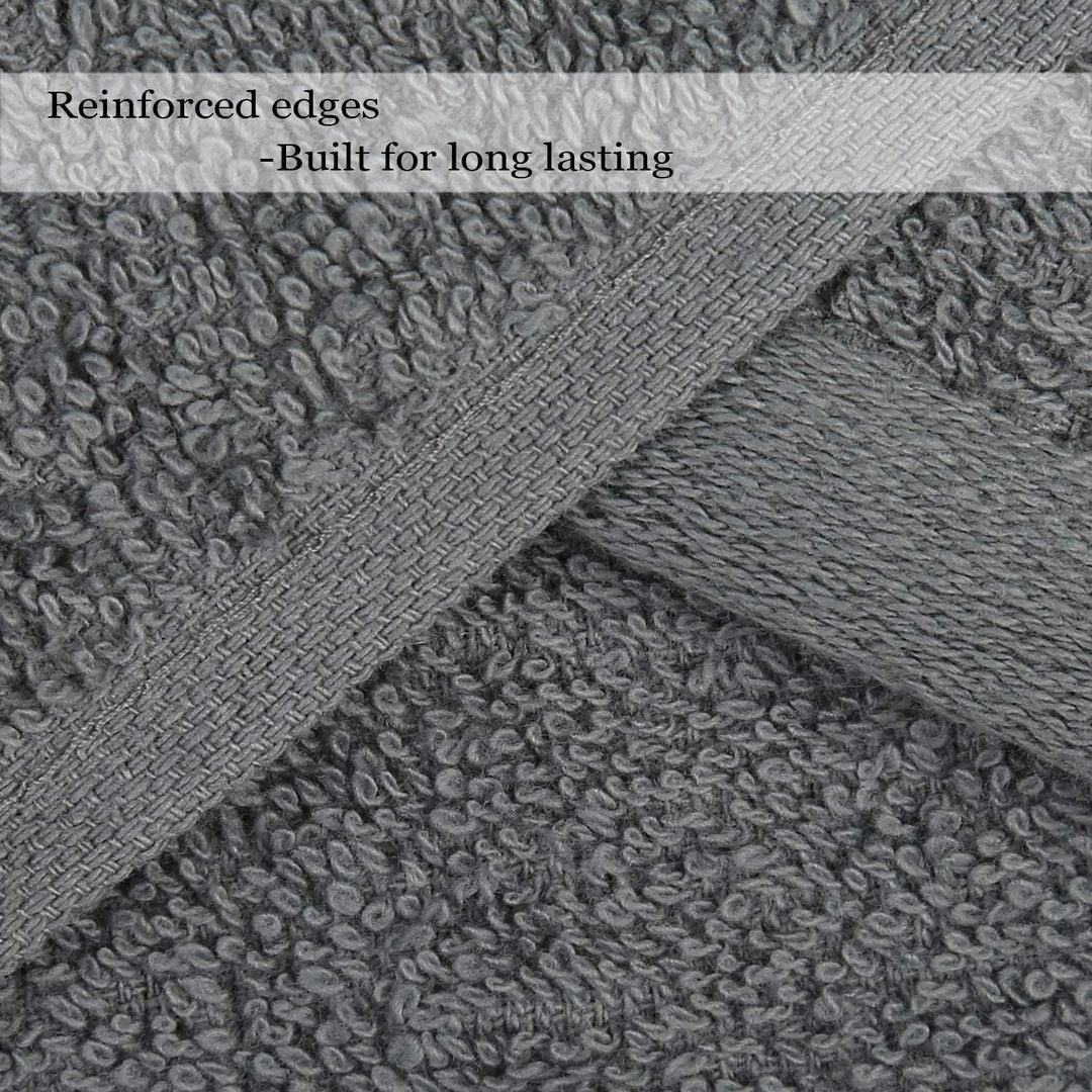 RAJRANG Hand Towel-Cotton Terry fabric-Grey-6-Pcs 40 X 71 cm Grau 6, Grau 6