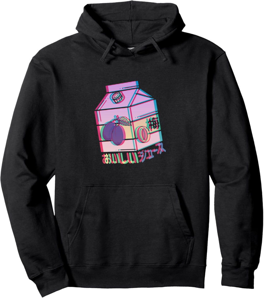 Anime Milch Karton Limonade Pflaume Bubble Tea Kawaii Otaku Pullover Hoodie