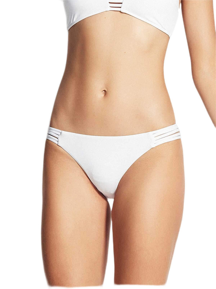 Seafolly Damen Active Multi Rouleau Brazilian Bikinihose 34 Weiss (White White), 34 Weiss (White Whi