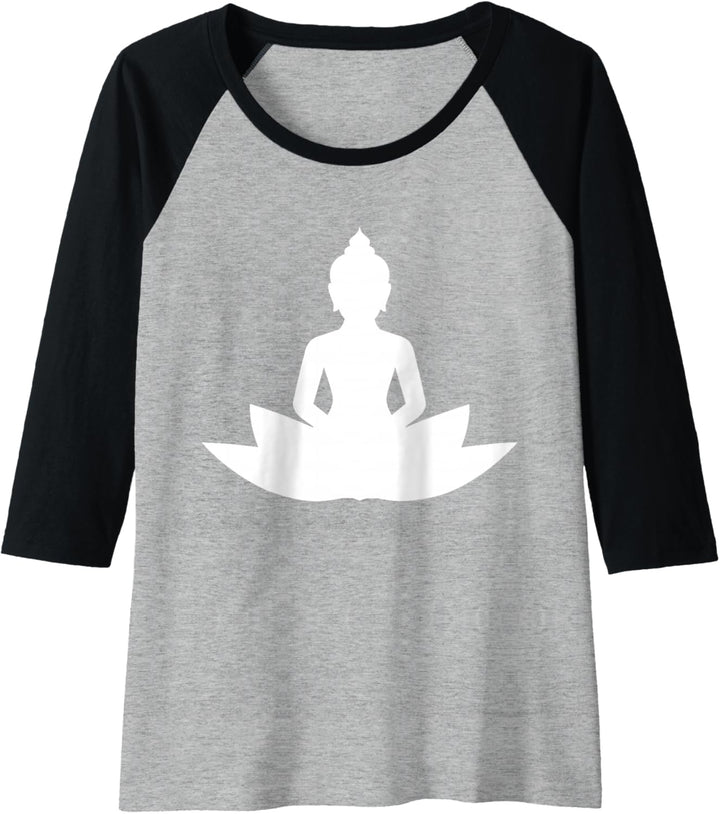 Buddha Lotus Blume Meditation Buddhistisch Raglan