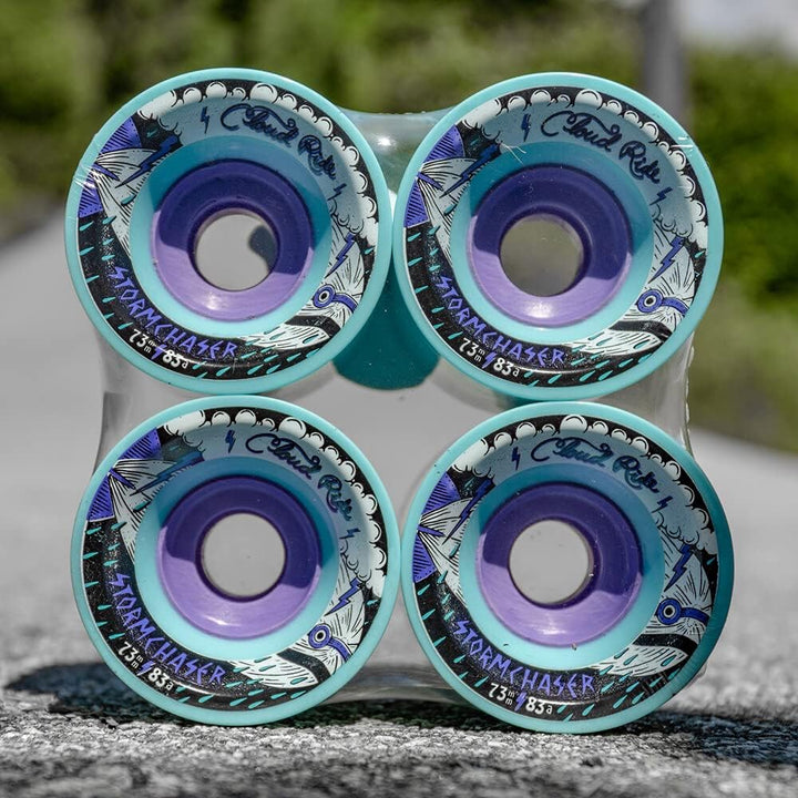 Cloud Ride! Storm Chaser 83a Downhill Longboard-Räder, 73 mm, Blau