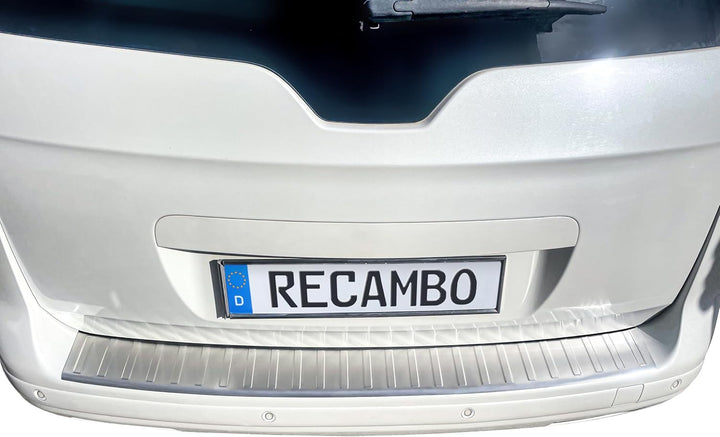 RECAMBO Ladekantenschutz Edelstahl kompatibel für Peugeot 5008 I | BJ 2009-2017 - matt gebürstet mit