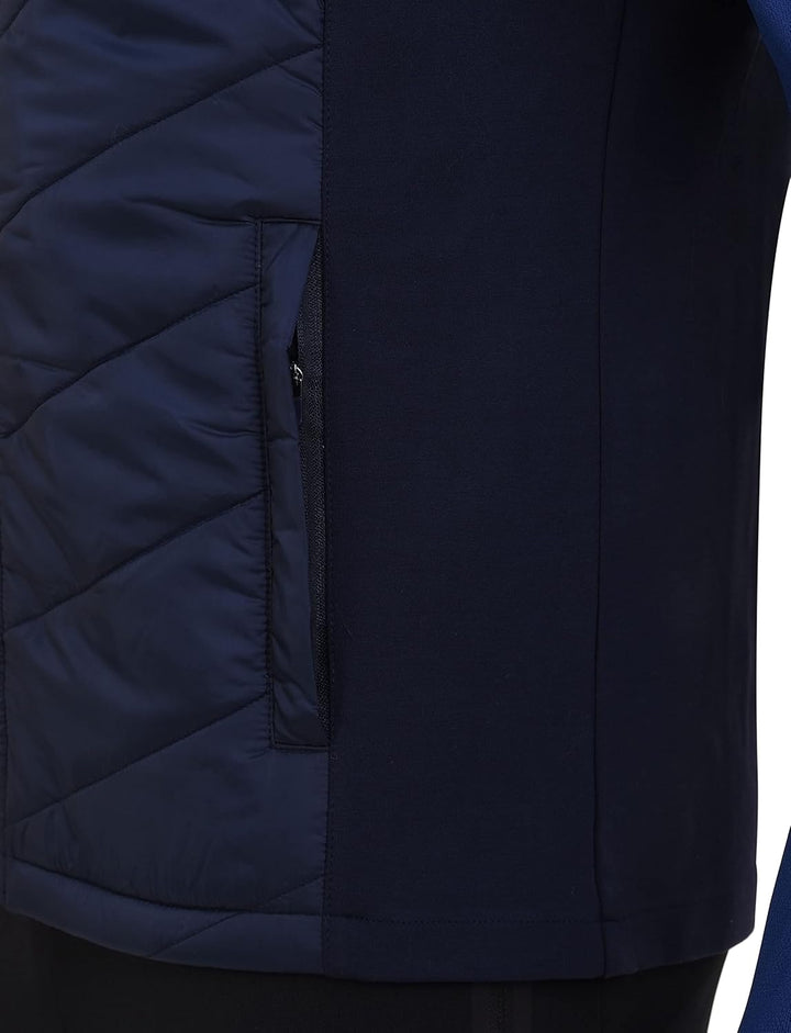 TCA Herren Excel Runner Leichte und gepolsterte Weste mit Reissverschlusstaschen S Dunkelblau, S Dun