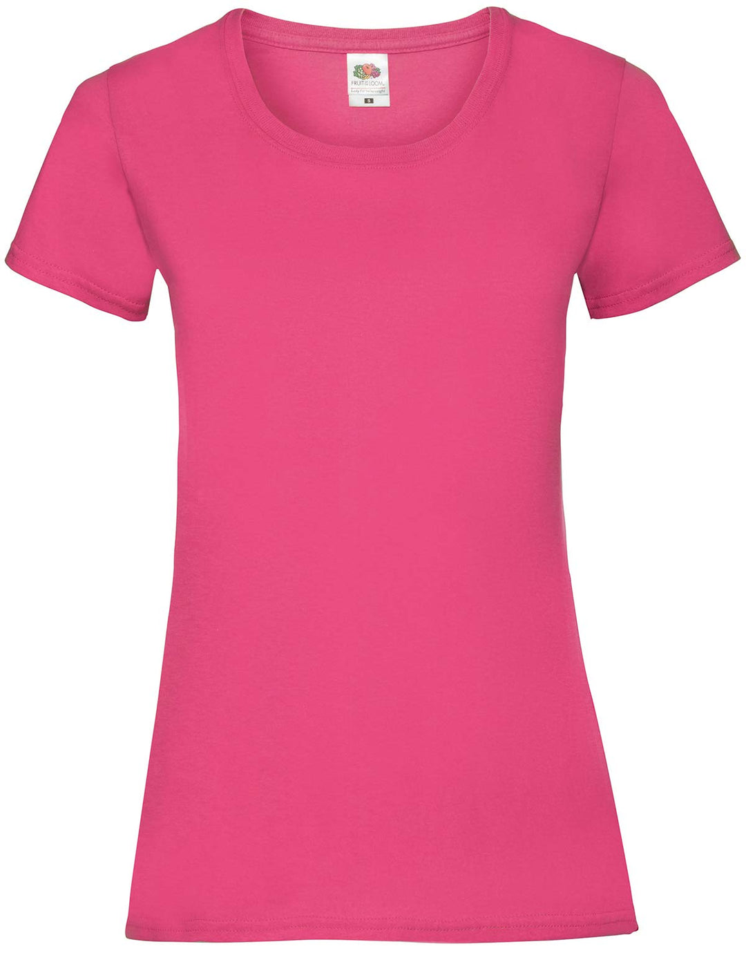 Fruit of the Loom Damen Regular Fit T-Shirt 36 Rosa (Fuchsia), 36 Rosa (Fuchsia)