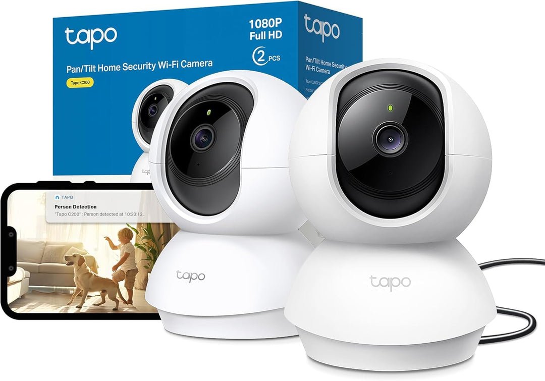 Tapo TP-Link C200P2 360° Überwachungskamera für den Innenbereich, 1080P, Nachtsicht, Bewegungserkenn