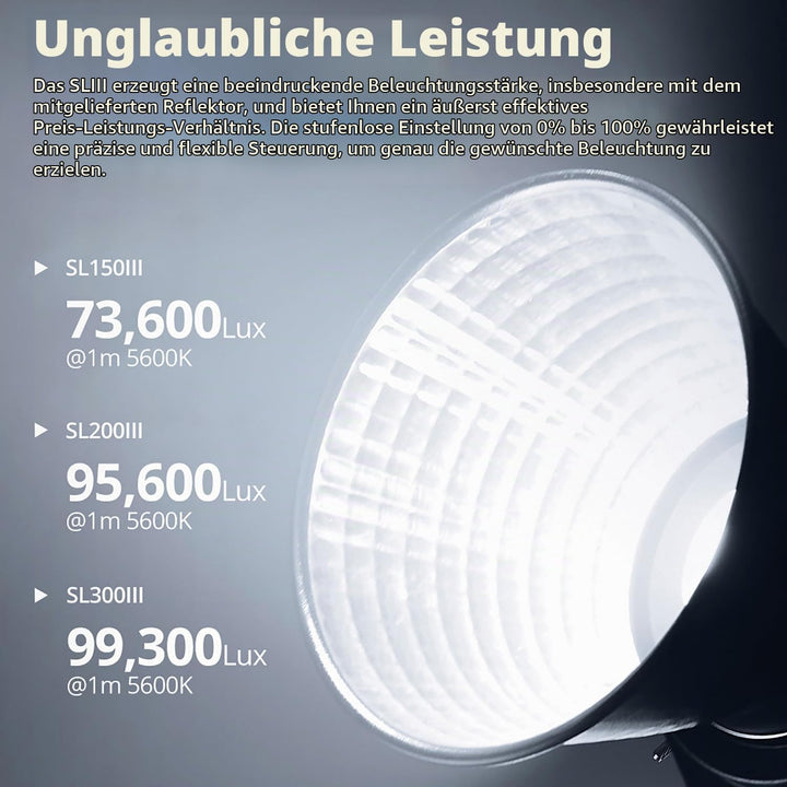 Godox SL150III SL150WIII LED Videoleuchte 160W Tageslicht Ausgewogen 5600K 2.4G Wireless X System CR