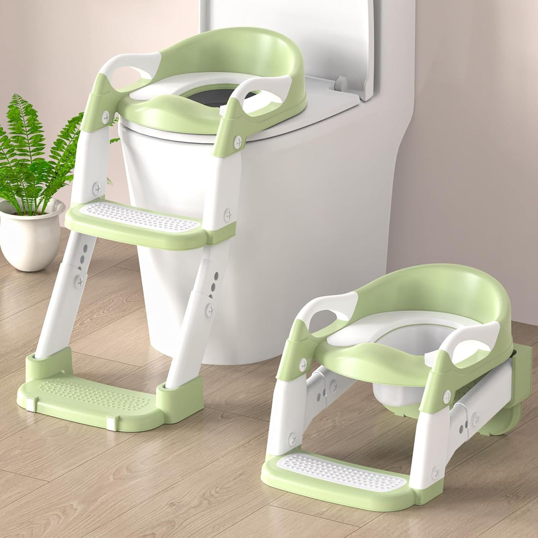 Toilettensitz Kinder, 3 IN 1 Toilettensitz Kinder mit Treppe für Jungen Mädchen, Upgraded 3-in-1 Bab