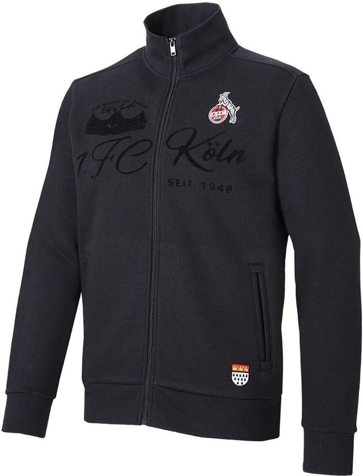 1. FC Köln Sweatjacke Schwarzburger Strasse 4XL Schwarz, 4XL Schwarz