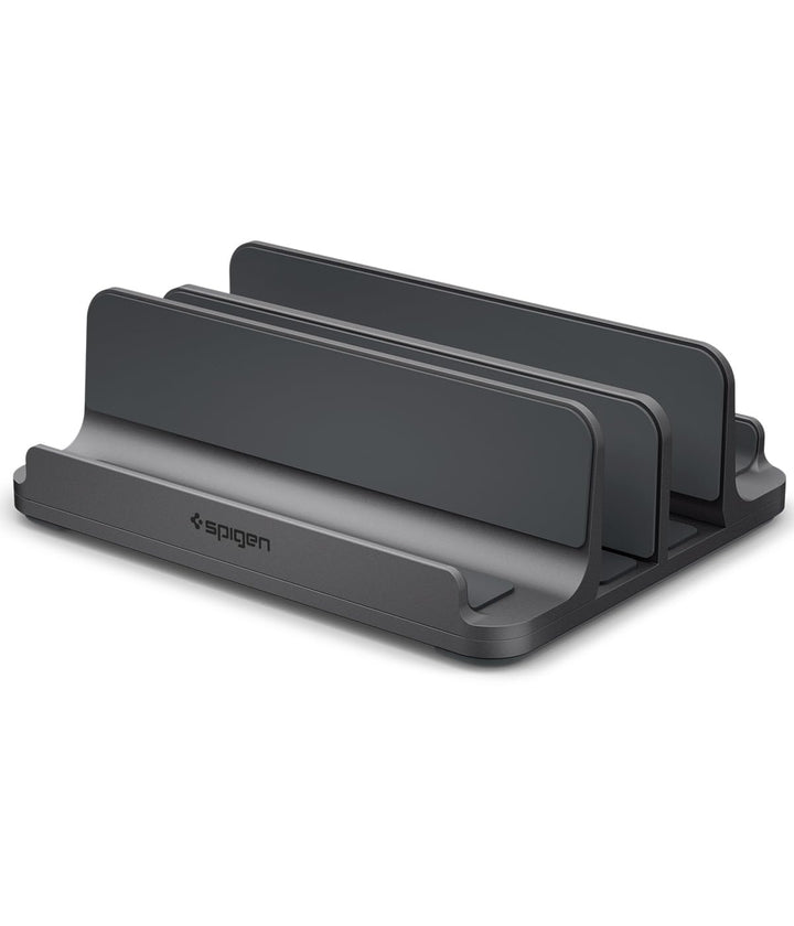Spigen Vertikaler Laptop-Ständer – 4-in-1 Schreibtisch-Organizer mit verstellbaren Slots (14–22 mm),