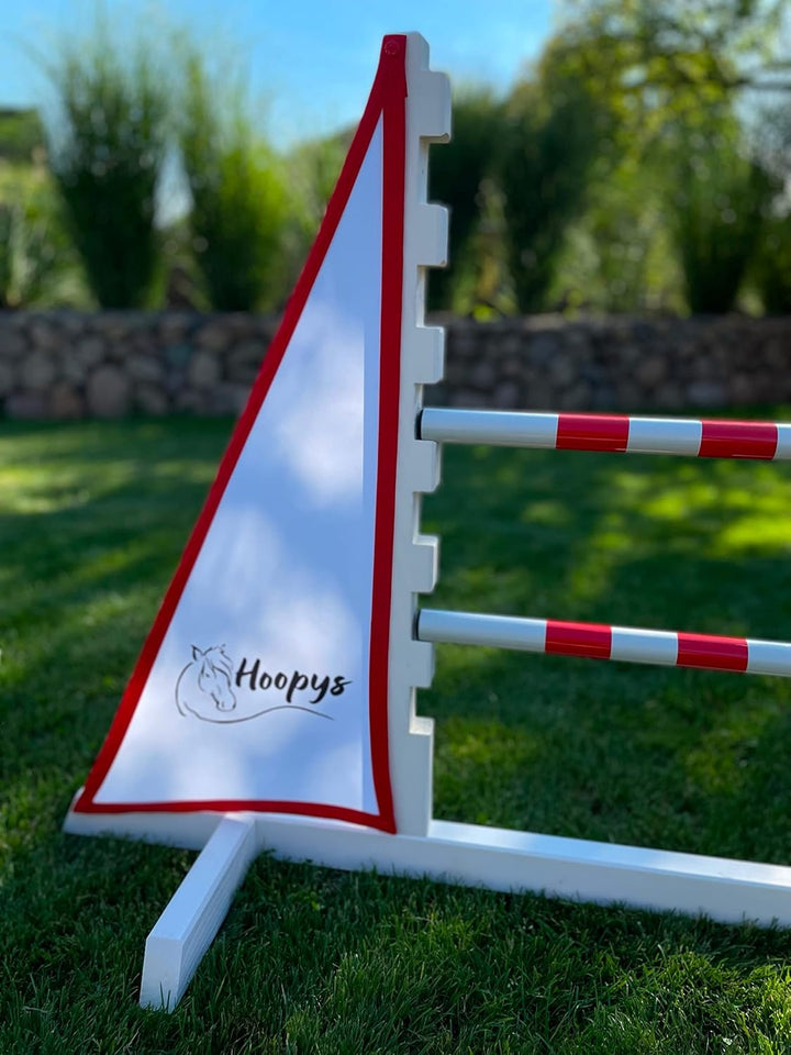 Hobby Horse Hindernis für Kinder zum Springen in rot - 120cm Breite I Steckhürden Höhenverstellbar 2