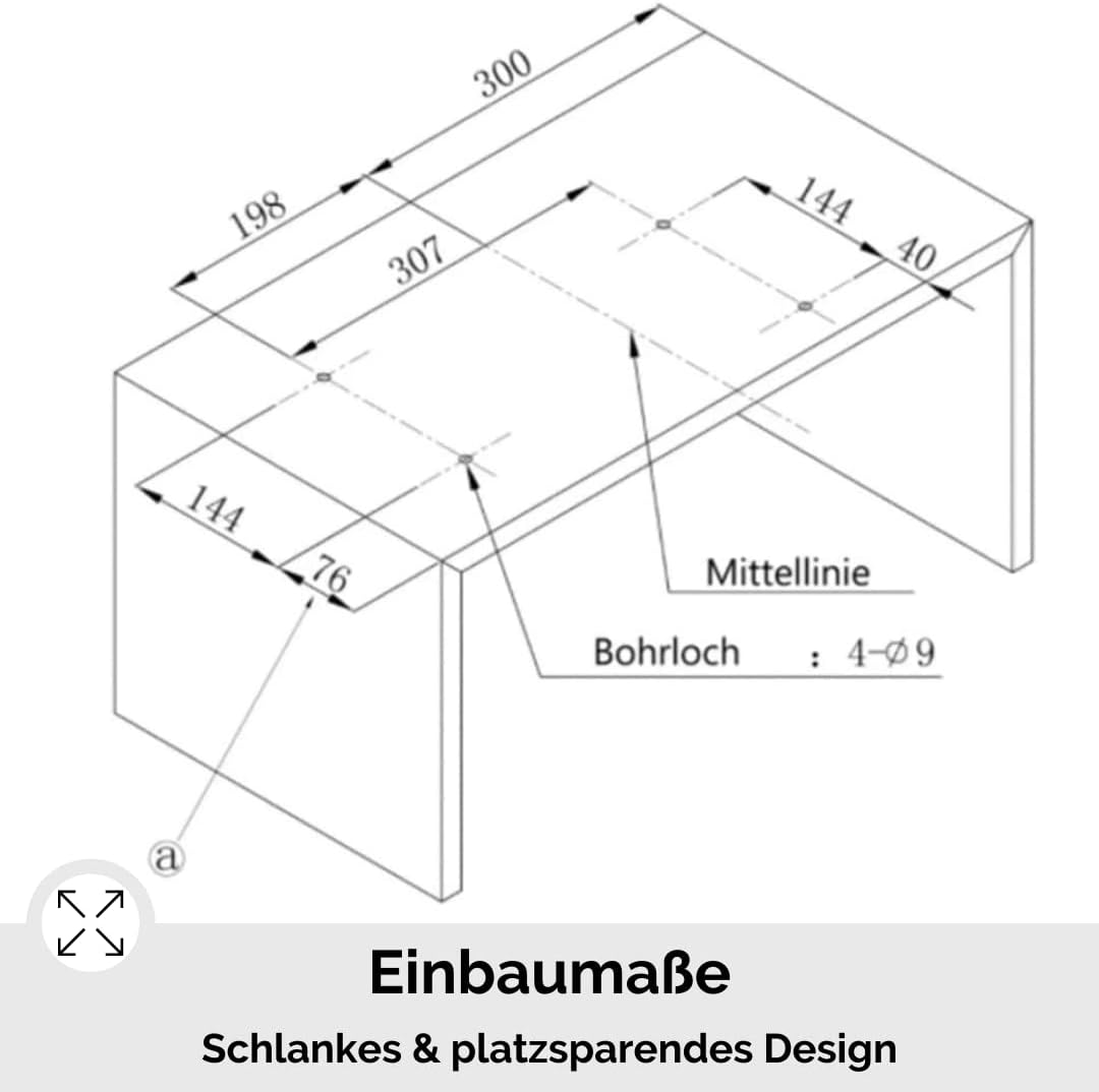 PKM Stand Unterbau Mikrowelle I 700W Mikrowellenleistung I 17L Garraum I 6 Leistungsstufen I Auftauf