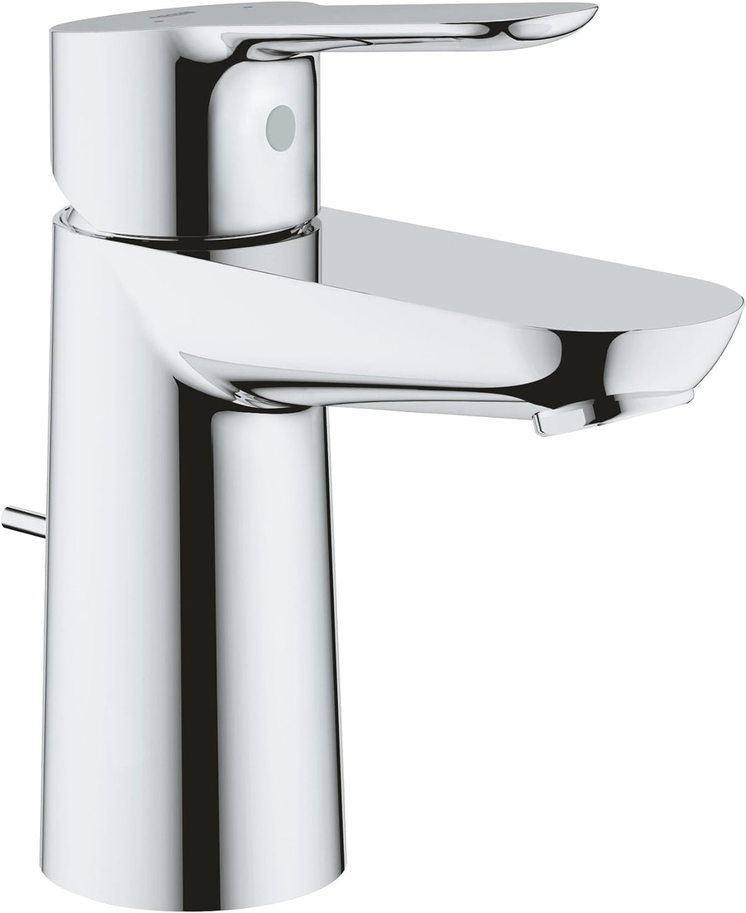 GROHE BauEdge - Einhand-Waschtischarmatur (wassersparend, langlebige Oberfläche, S-Size), chrom, 233