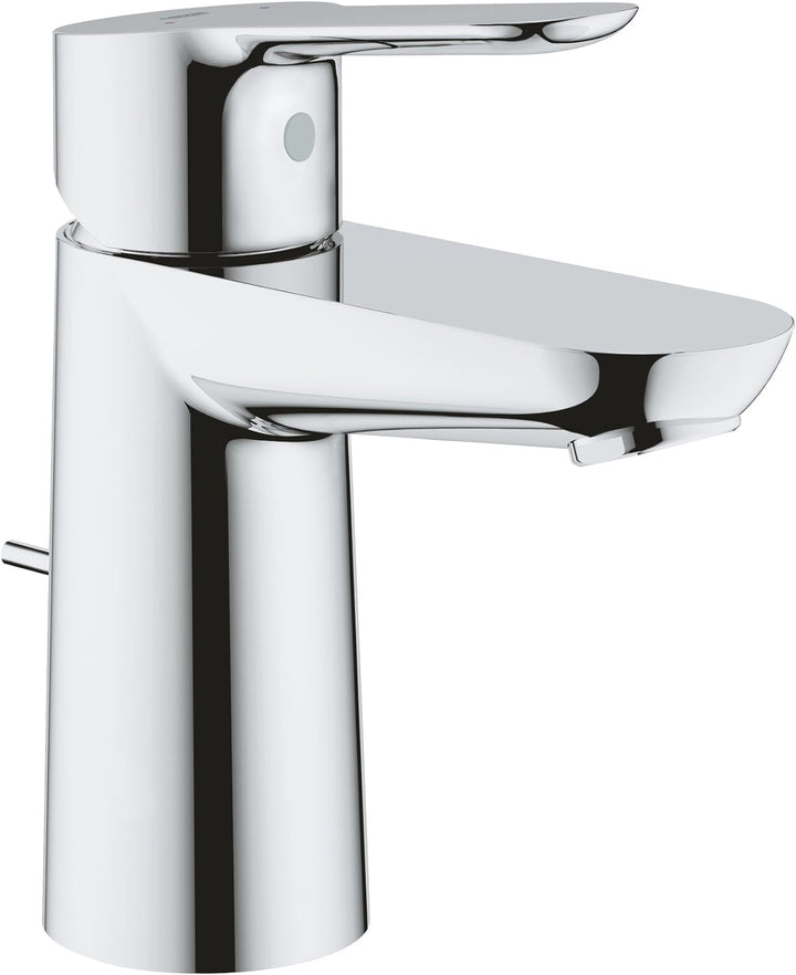 GROHE BauEdge - Einhand-Waschtischarmatur (wassersparend, langlebige Oberfläche, S-Size), chrom, 233