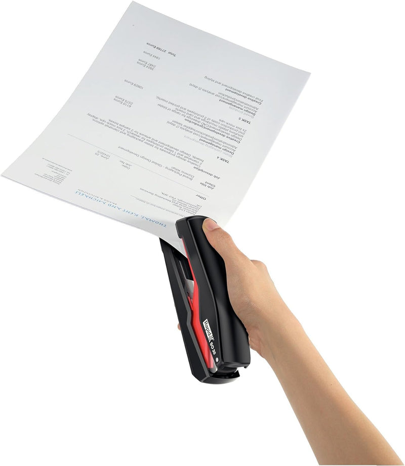 Rapid 5000547 Tacker Super Flachheftgerät (30 Blatt, Mühelos, Omnipress, Hochwertiges Ergonomisches