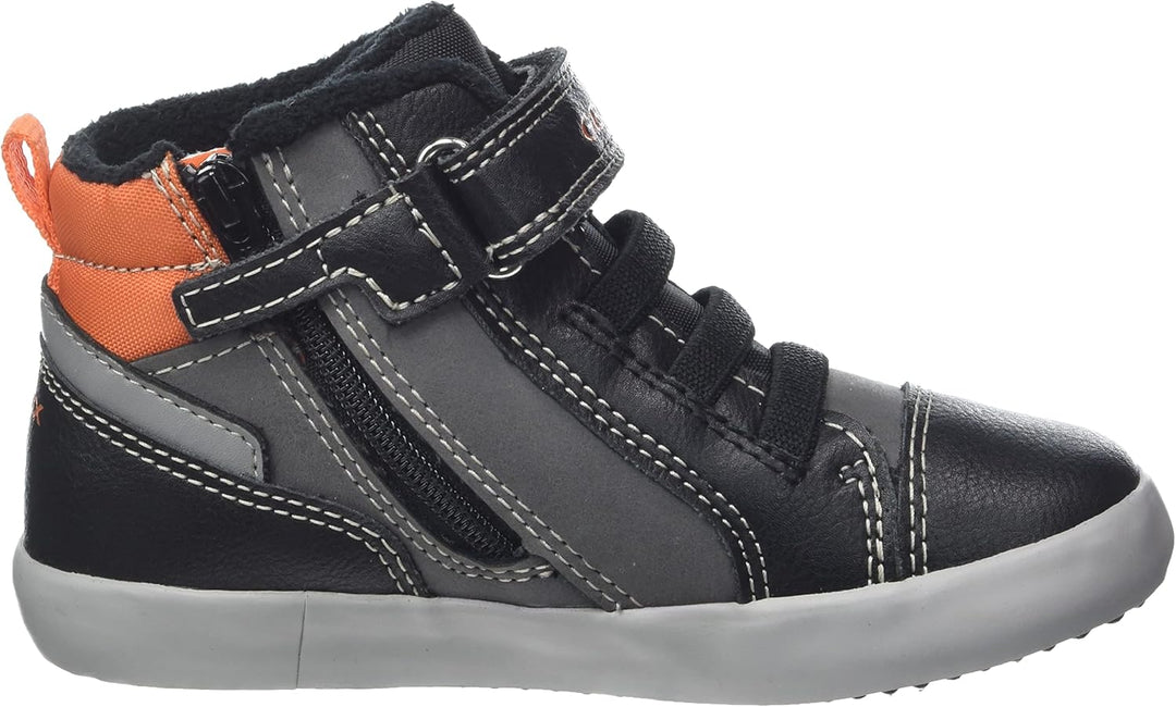 Geox Jungen B Gisli Boy B Sneakers 20 EU Black Orange, 20 EU Black Orange