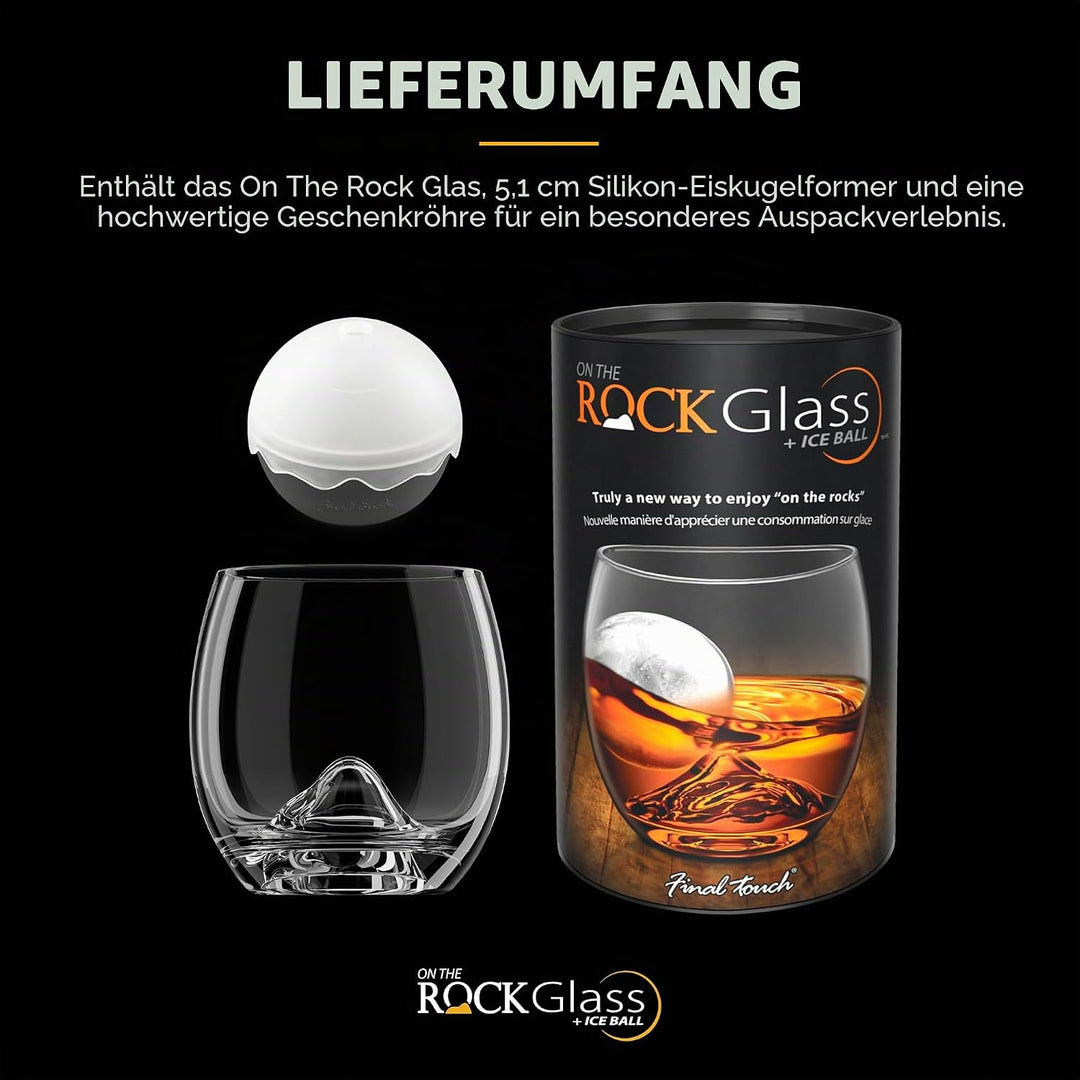 GHI on The Rock, Glas und Eiskugel Set