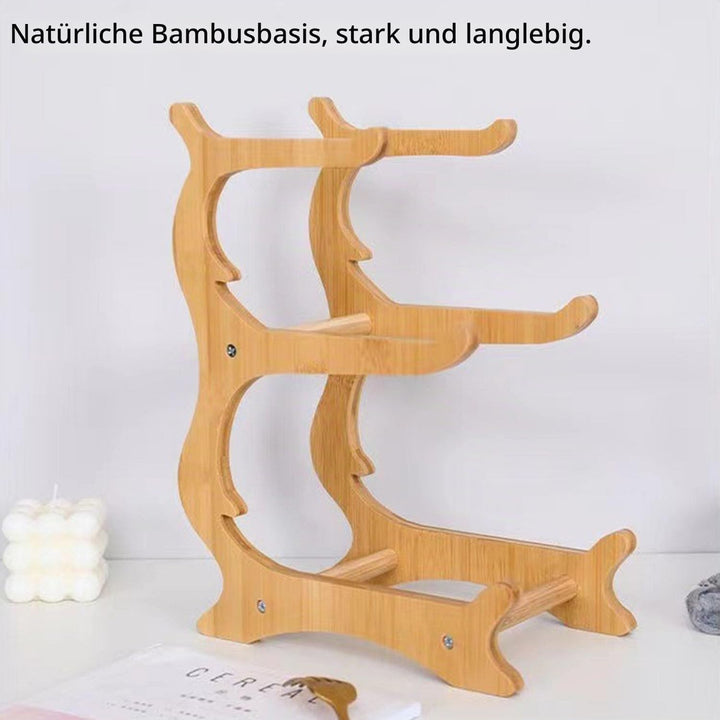 Etagere 3 Etagen mit Obstschale, Mehrstöckiger Obstkorb für Küche, Modern Obst Etagere Holz, Fruchtk