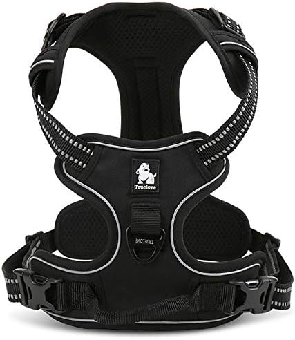 WINHYEPET Truelove Hundegeschirr No-Pull Reflektierendes verstellbar Haustiergeschirr mit 2 Leinencl