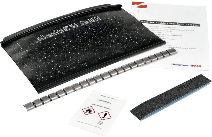 HellermannTyton 450-20001 RMS-43/10-500-POX-BK Warmschrumpf-Verbindungsgarnitur ohne Schraubverbind