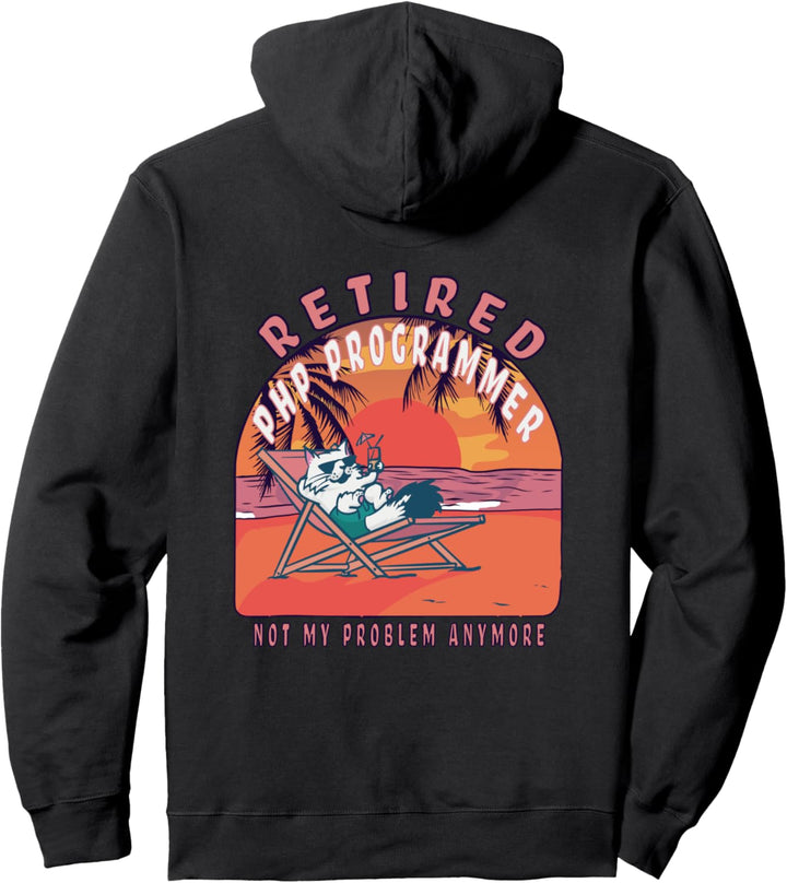 Pensionierter PHP-Programmierer Funny Vintage Ruhestand Pullover Hoodie