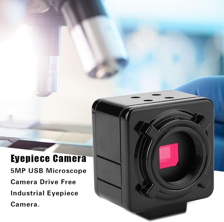 5MP Mikroskop-Kamera-Laufwerk USB2.0 Kostenlose Industrie-Okular-Kamera mit 0.5X CCD-Adapter,Mikrosk