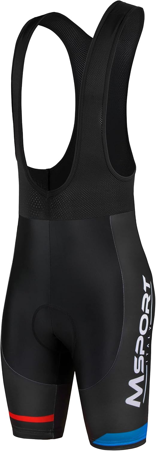 Msport Fahrradbekleidung Set – Komplettanzug Radtrikot + Trägerhose mit 5D-Gel-Polsterung Antistoss