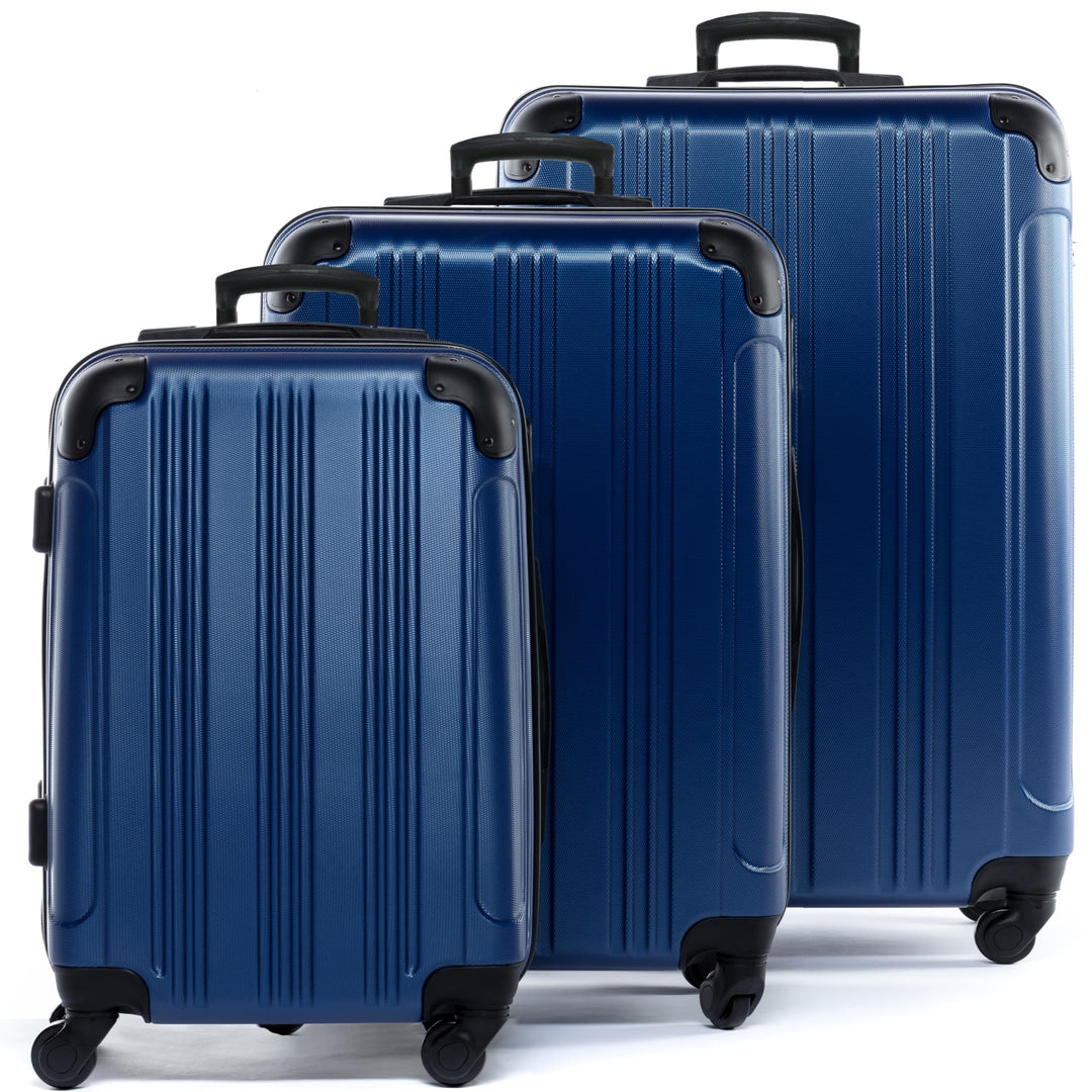 FERGÉ Premium Kofferset 3-teilig: 28", 24" & Handgepäck Koffer in einem Set, sehr robuste Reisekoffe