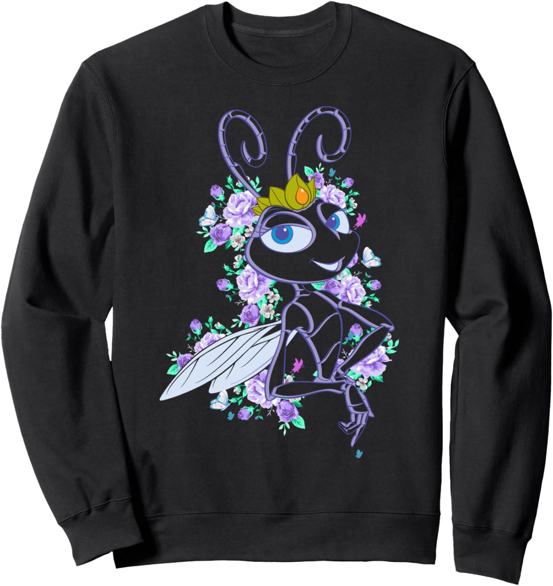 Disney Pixar Bugs Life Queen Atta Floral Sweatshirt