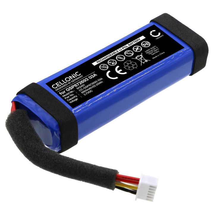 CELLONIC, Lautsprecherakku kompatibel mit Harman Kardon Allure Portable (6000mAh, 3.7V) Ersatzakku G