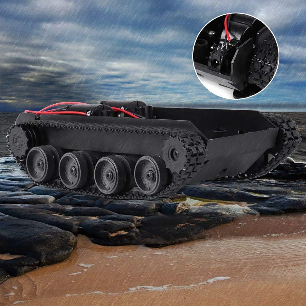 Walfront Leichte Stoss absorbiert Kunststoff Roboter Tank Chassis Smart Auto Plattform DIY Kit mit 1