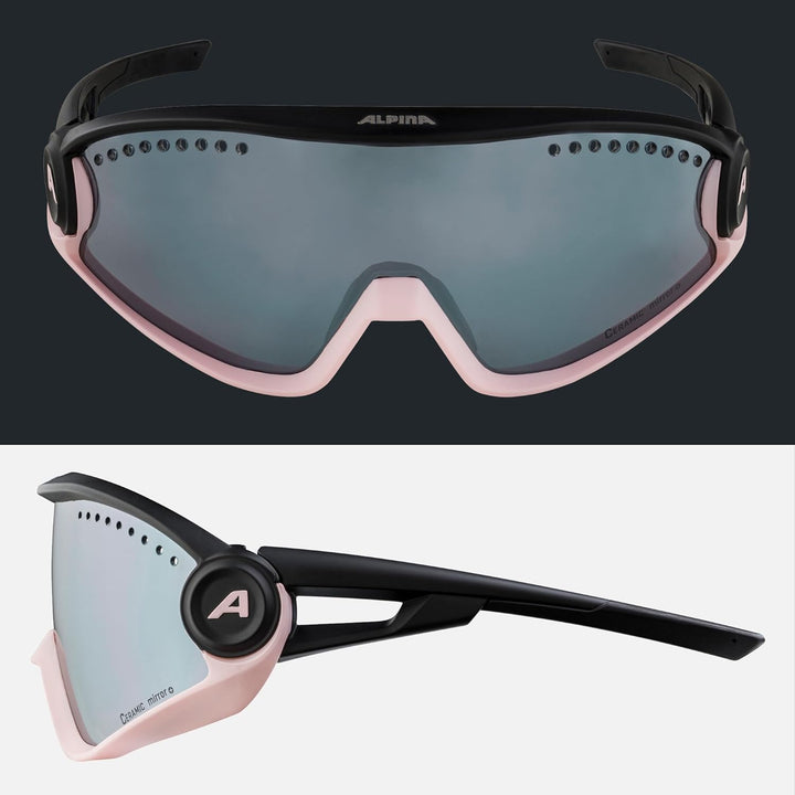 ALPINA 5W1NG - Verspiegelte und Bruchsichere Sport- & Fahrradbrille Mit 100% UV-Schutz Für Erwachsen