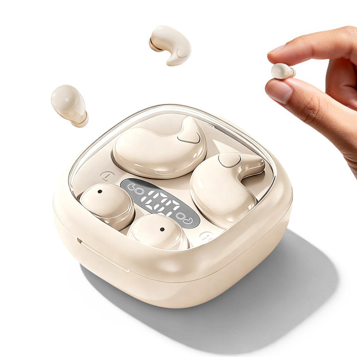 2 Paar Mini Unsichtbare Kopfhörer Kabellos Bluetooth für Kleine Ohren Schlafkopfhörer Seitenschläfer