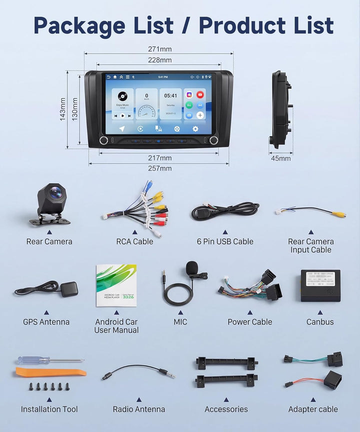 4G+128G Android Autoradio für Mercedes Benz ML GL W164 ML350 ML500 GL320 X164 ML280 GL350 9 Zoll Aut