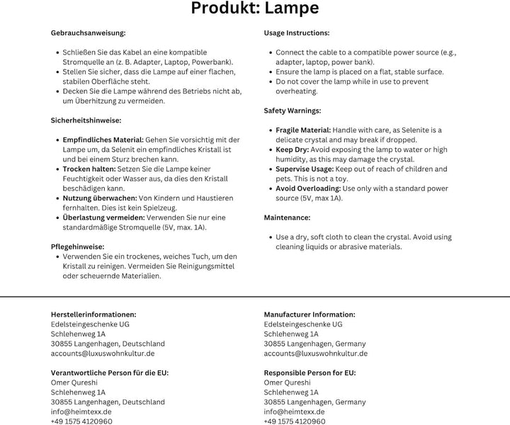 HEIMTEX Himalaya-Salzlampe Bergform, Natürliche Himalaya-Kristallsalzlampe Handgemacht, Alternative