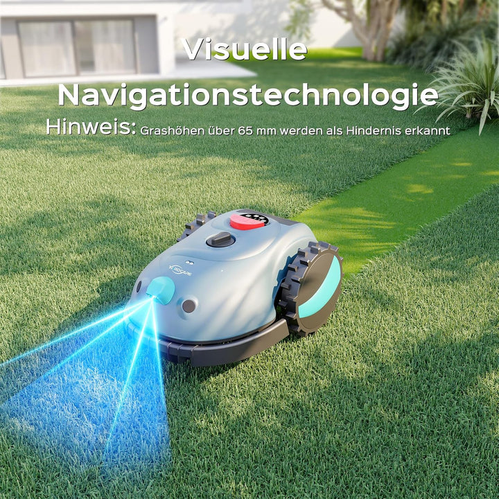 V100 Mähroboter ohne Begrenzungskabel Rasenroboter mit Kamera, Hindernisvermeidung, Vision Navigatio