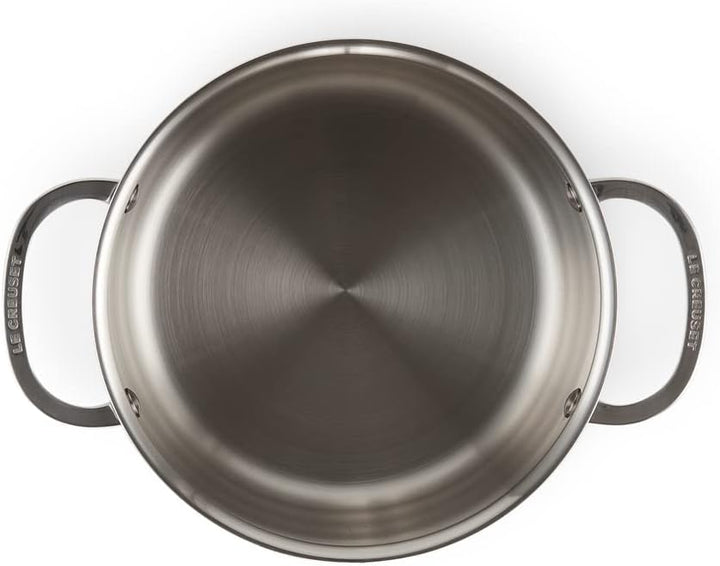 Le Creuset Fleischtopf aus 3-ply PLUS Edelstahl, 20 cm, 96600620000000, 20 cm