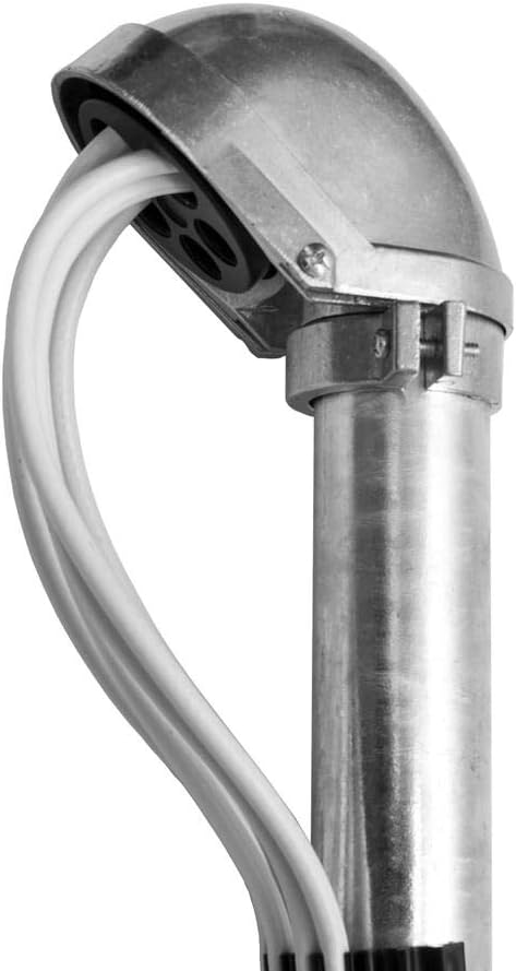 PremiumX Mastkappe mit Kabeldurchführung Aluminium für SAT Dachsparrenhalter Wandhalter Mast Durchme