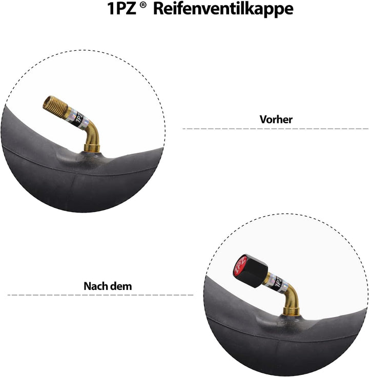 1PZ SE5-H4V 10x2.5 Schlauch mit Winkelventil 45° Ersatz für 10 Zoll Smart Self Balancing Elektroroll