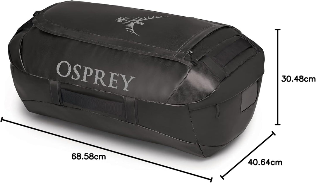 Osprey Unisex – Erwachsene Transporter 65 Duffel Bag Einheitsgrösse Schwarz, Einheitsgrösse Schwarz
