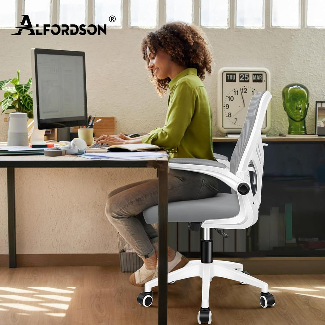 ALFORDSON Netzstoff Bürostuhl Mesh Chefsessel, Ergonomischer Schreibtischstuhl Neigeverstellung, Hoc
