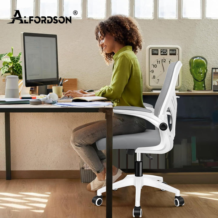 ALFORDSON Netzstoff Bürostuhl Mesh Chefsessel, Ergonomischer Schreibtischstuhl Neigeverstellung, Hoc
